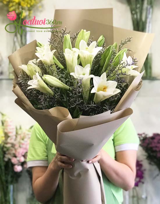 White lilium bouquet - Forever